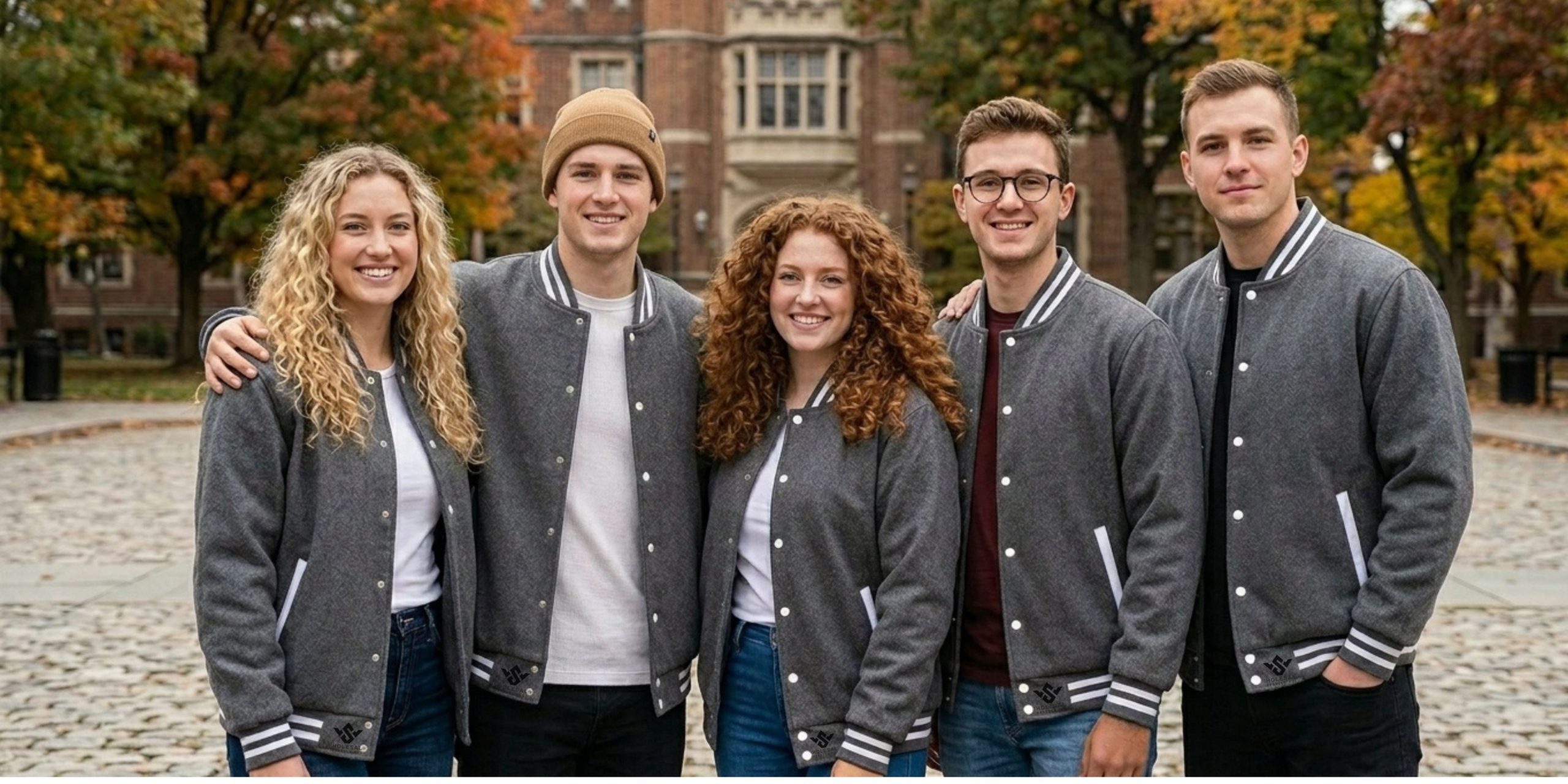 Best Grey Wool Varsity Jacket