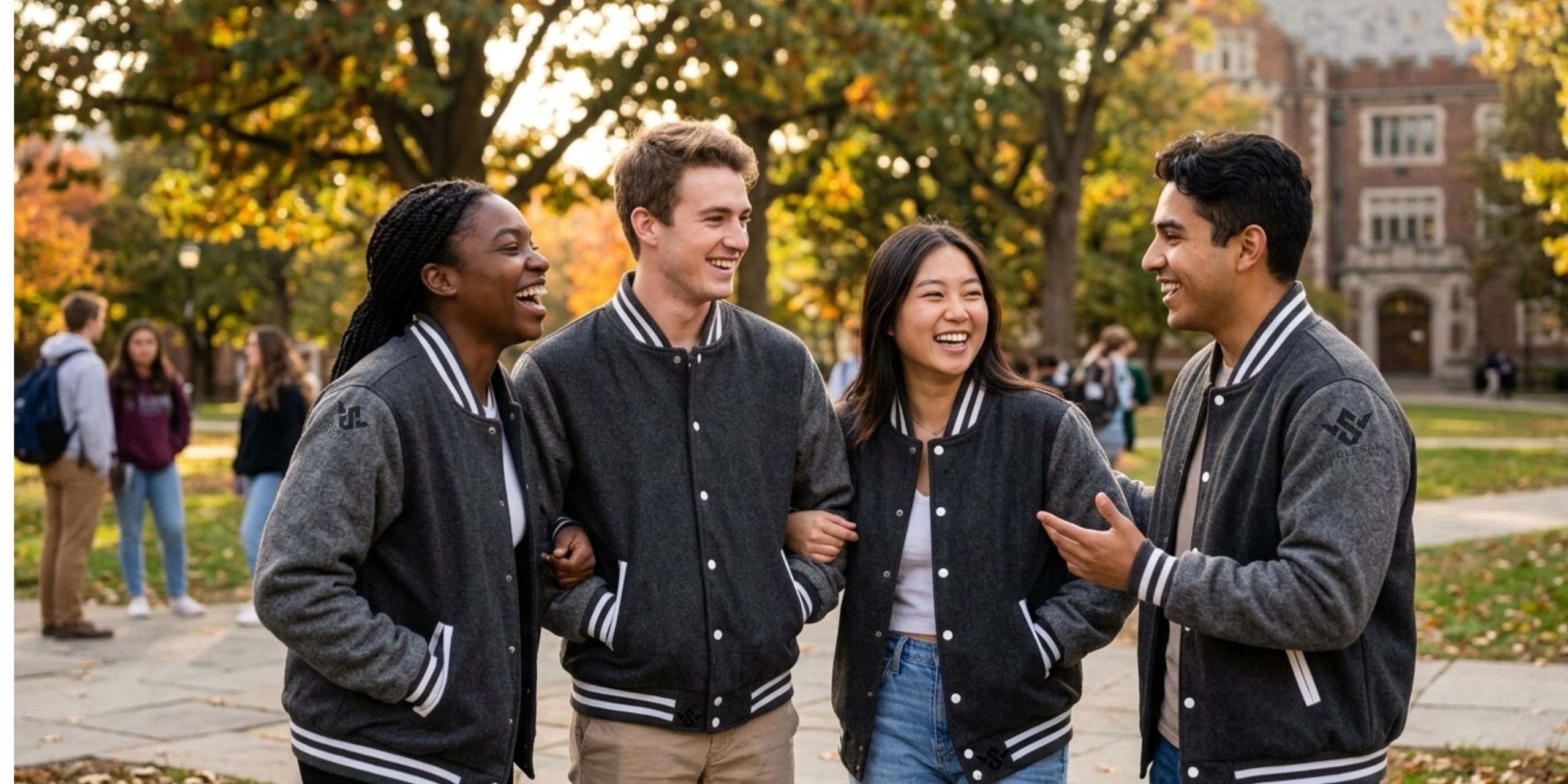 Best Grey Wool Varsity Jacket