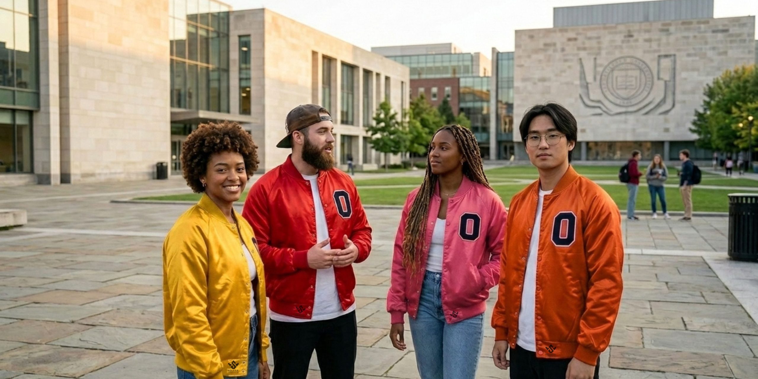 satin Letterman jacket