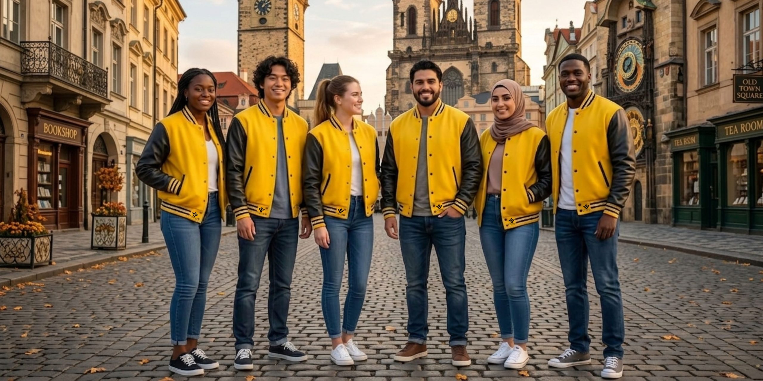 Yellow Varsity Jackets Cotton