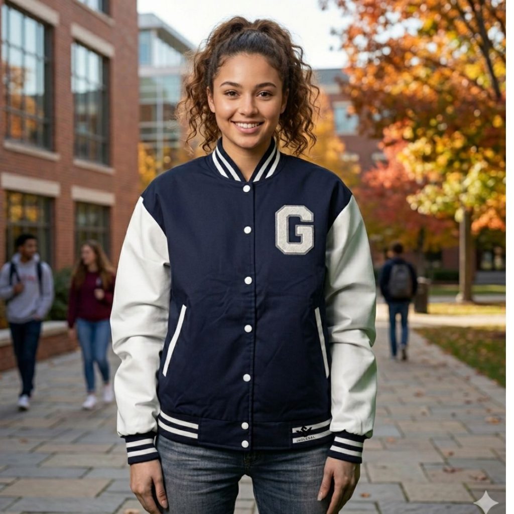 Custom Varsity Jacket For Girls