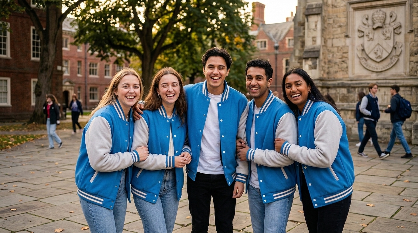 Cotton Fleece Varsity Jackets For Unisex
