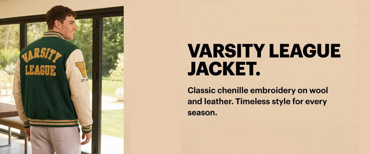 Wool Leather League Jacket at wholesale apparels hub