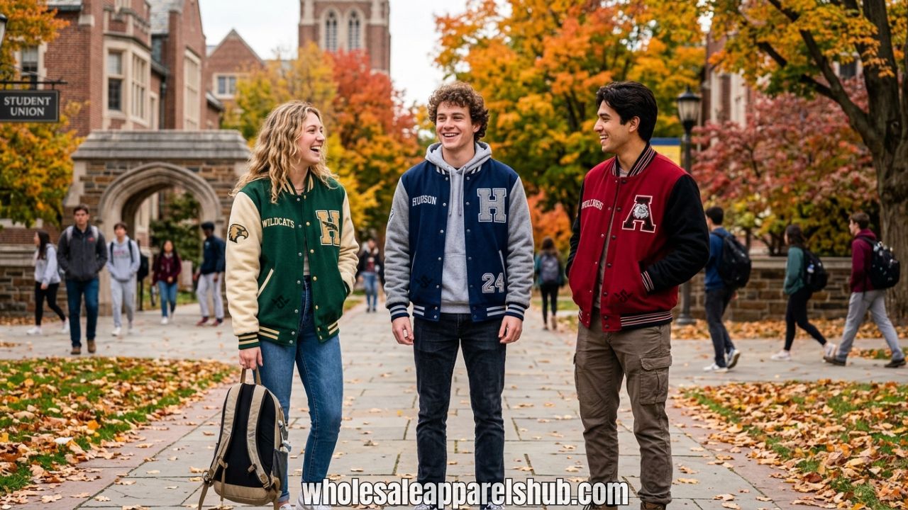 Cotton Fleece Varsity Jackets For Unisex