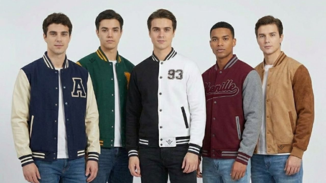 Cotton Fleece Custom Varsity Jackets For Men