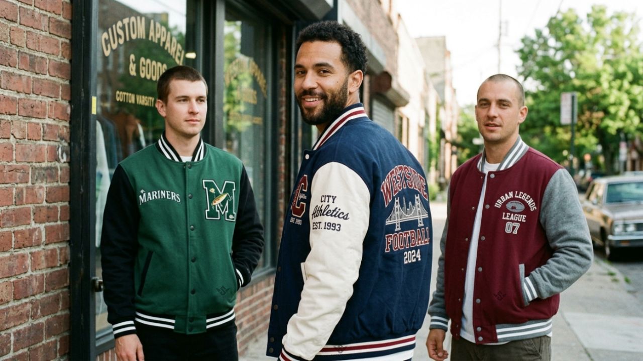 Cotton Fleece Custom Varsity Jackets For Men