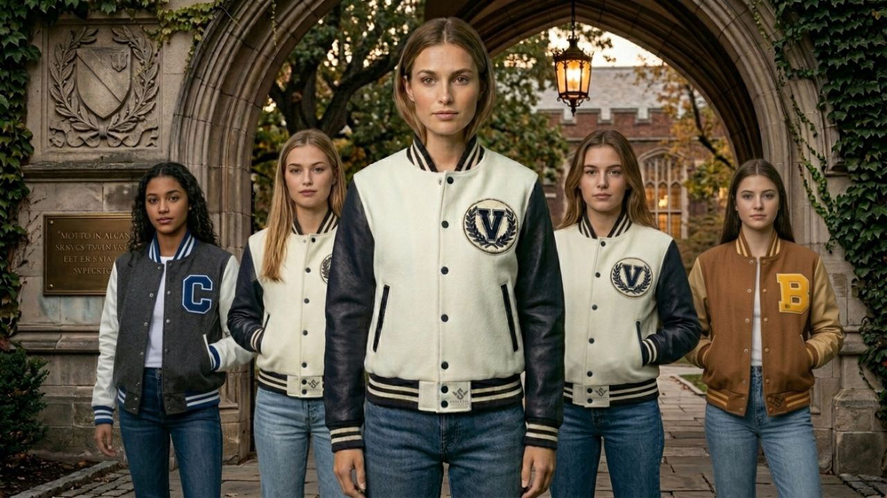 Crop Letterman Varsity Jackets