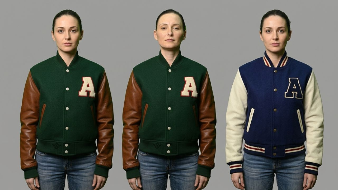 Cropped Varsity Jacket Premium