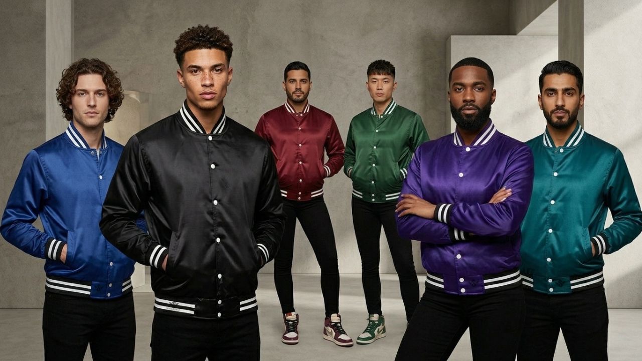 Satin Varsity Jacket Custom