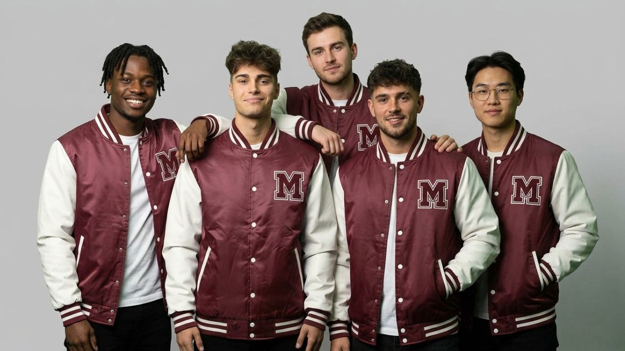 Embroidered Varsity Jacket Custom Satin
