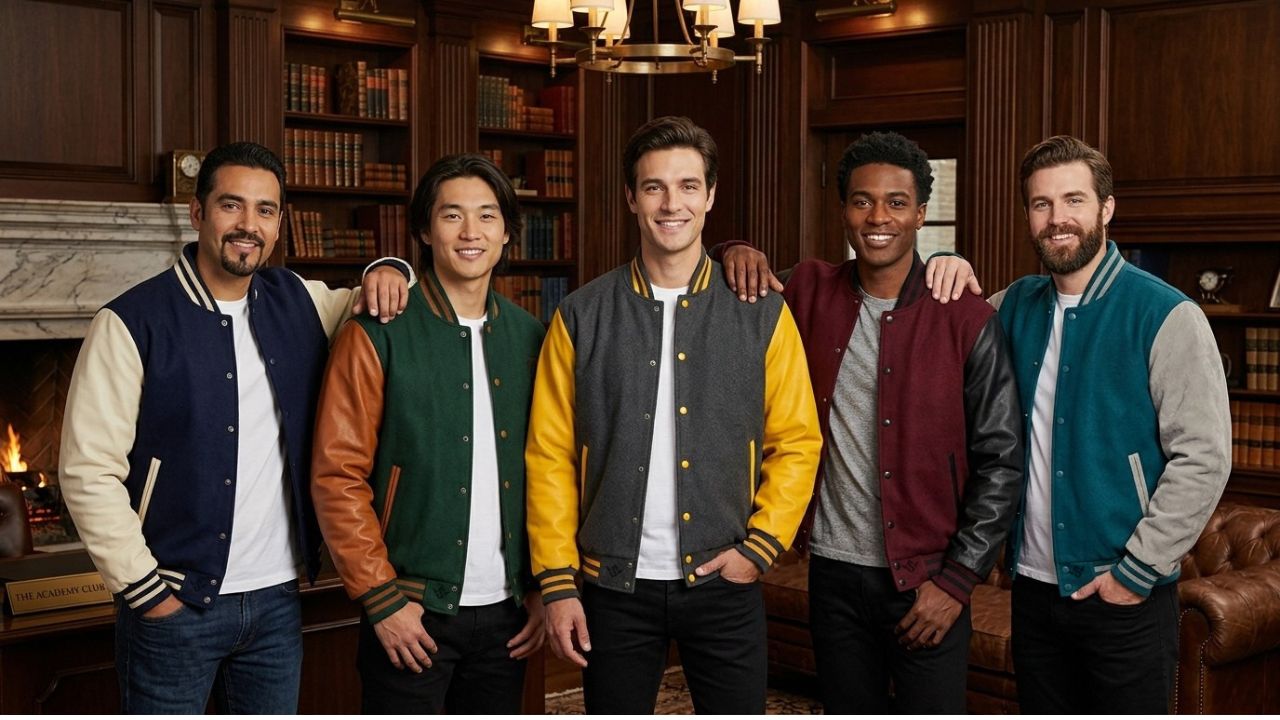 Varsity Jackets With Dresses Streetwear Looks