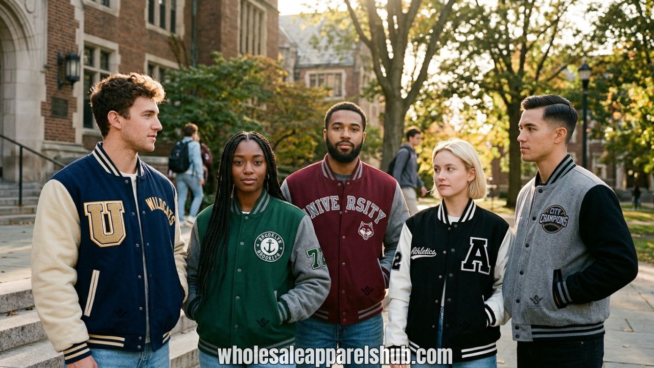 Cotton Fleece Varsity Jackets For Unisex