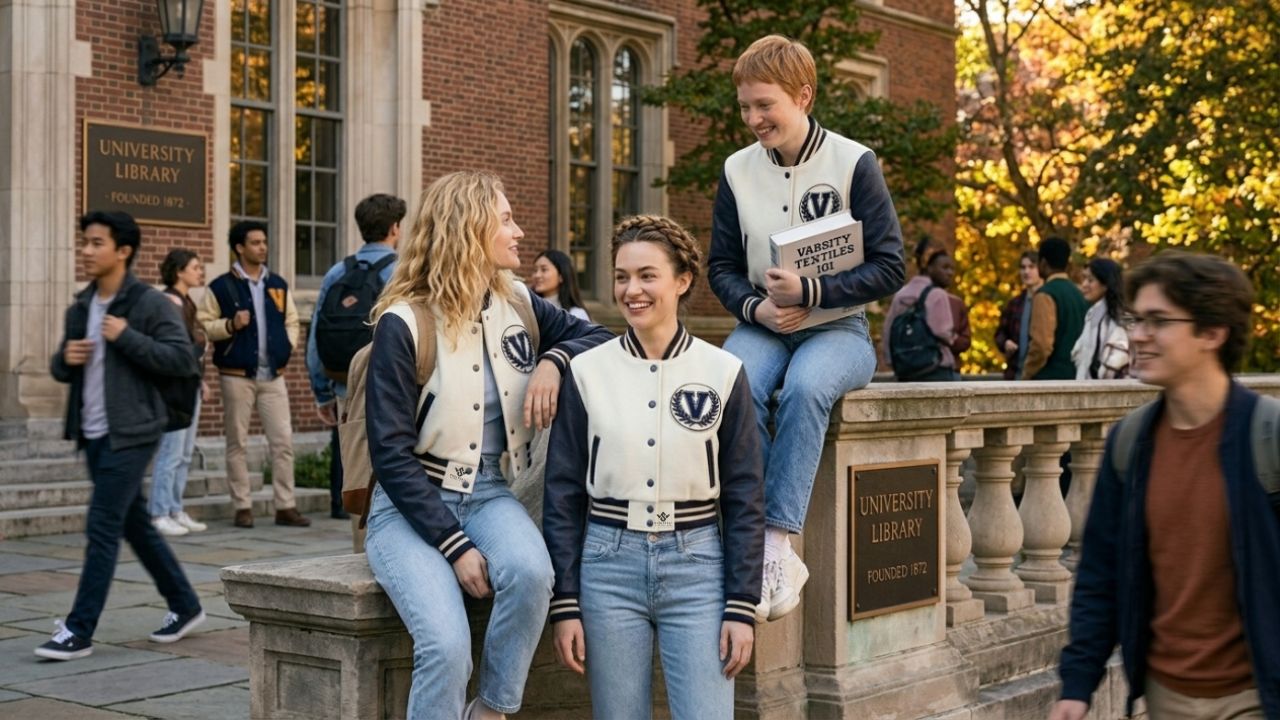 Letterman Crop Varsity Jackets For Students
