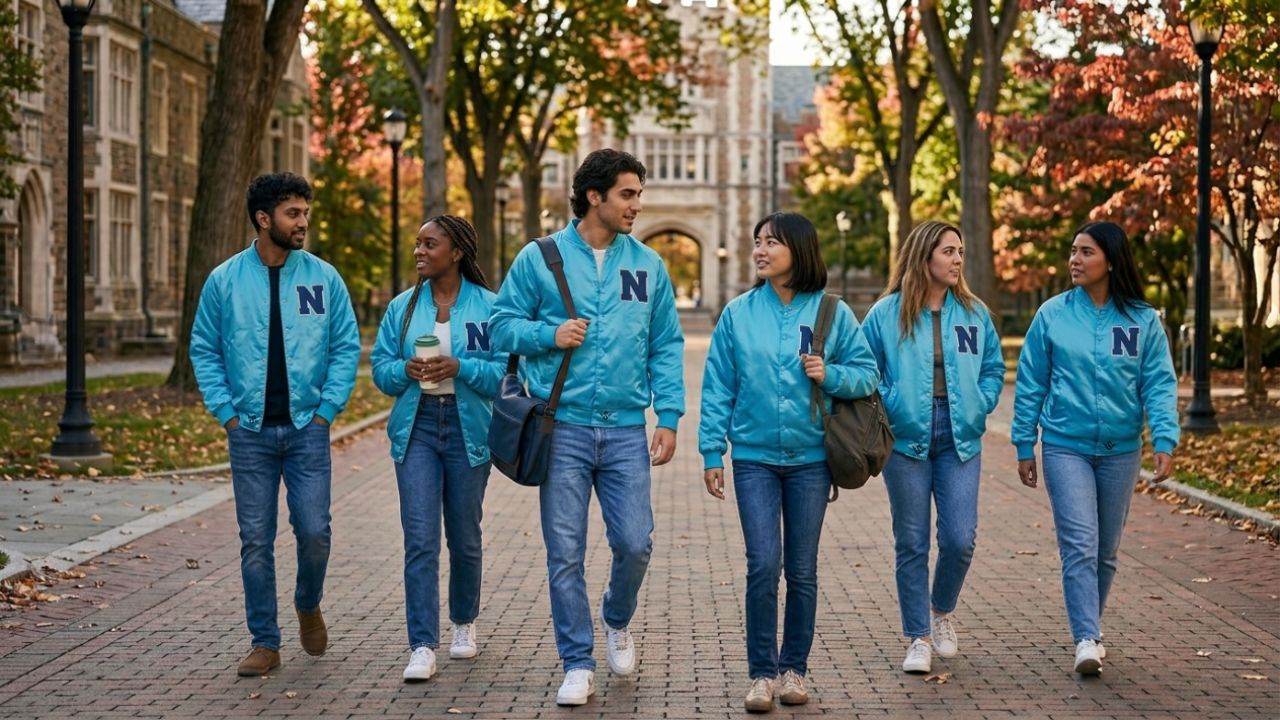 Trendy Varsity Jackets Satin Wholesale College