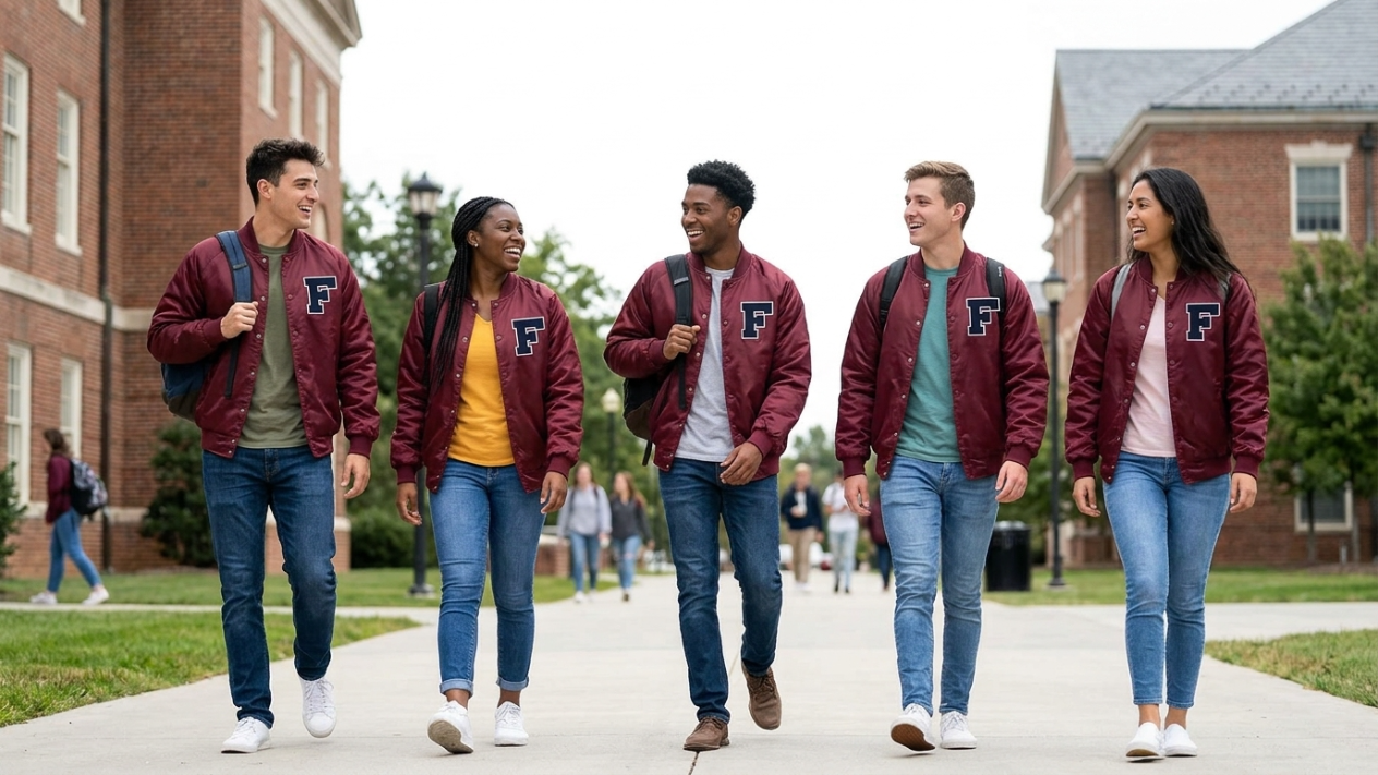 Satin Varsity Jackets Lightweight