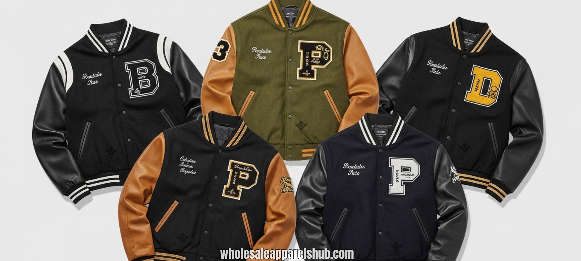 Leather Sleeve Varsity Jackets For Men