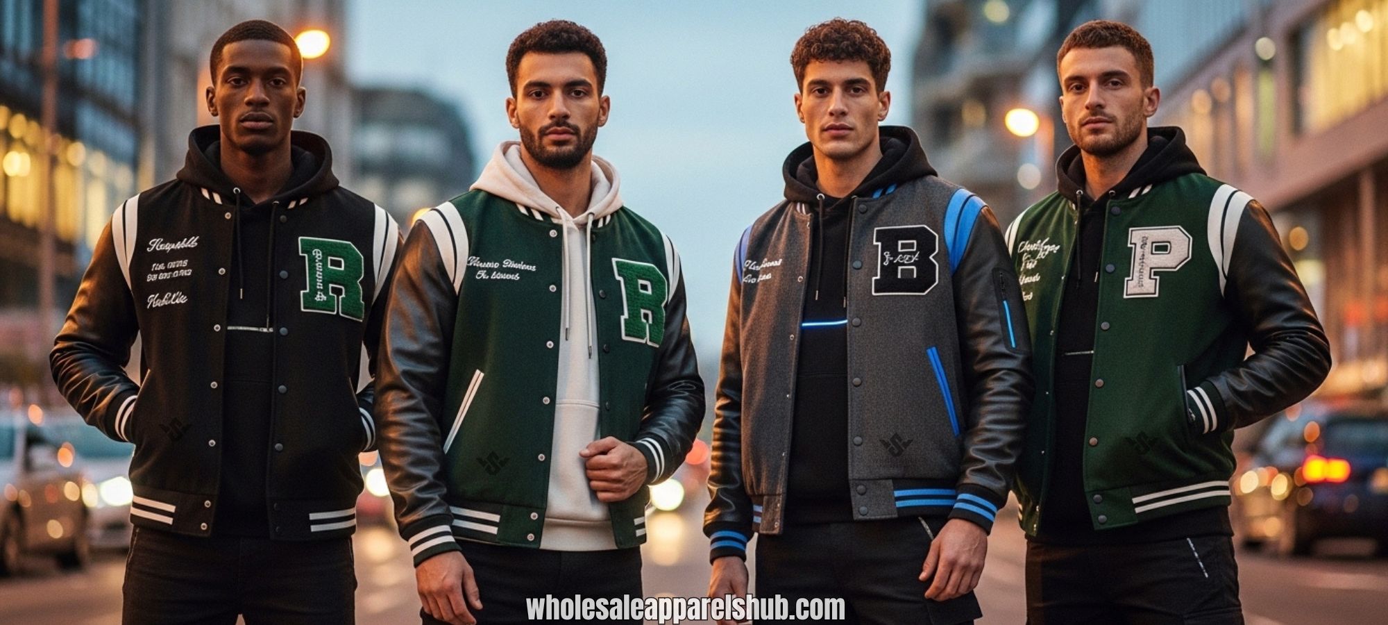 Leather Sleeve Varsity Jackets For Men