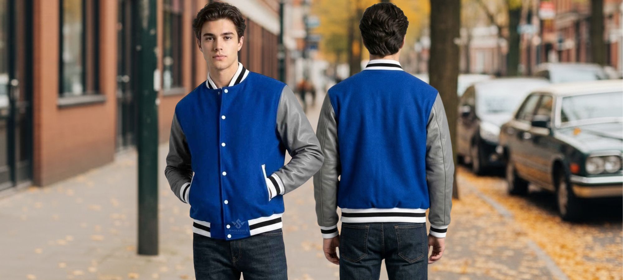 Custom Made Wool And Leather Varsity Jackets