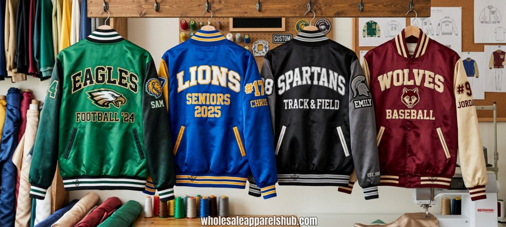 Satin Varsity Jackets With Customization