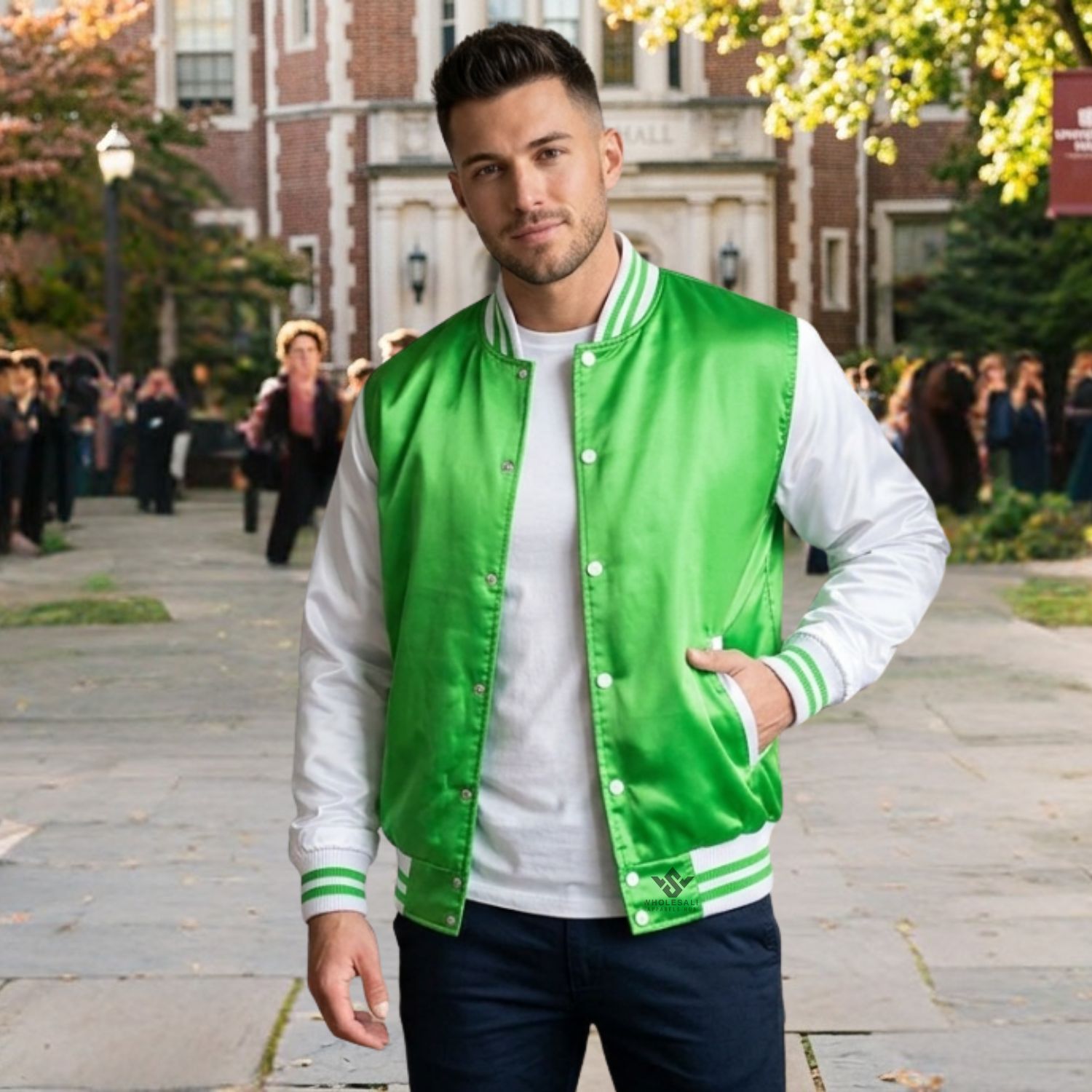 Varsity Jackets With Satin