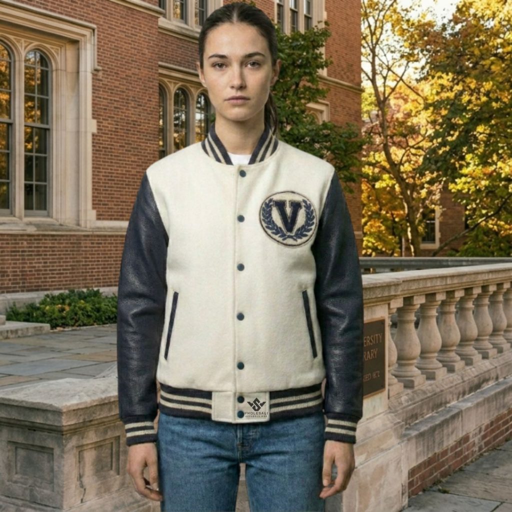 Letterman Crop Varsity Jackets For Students
