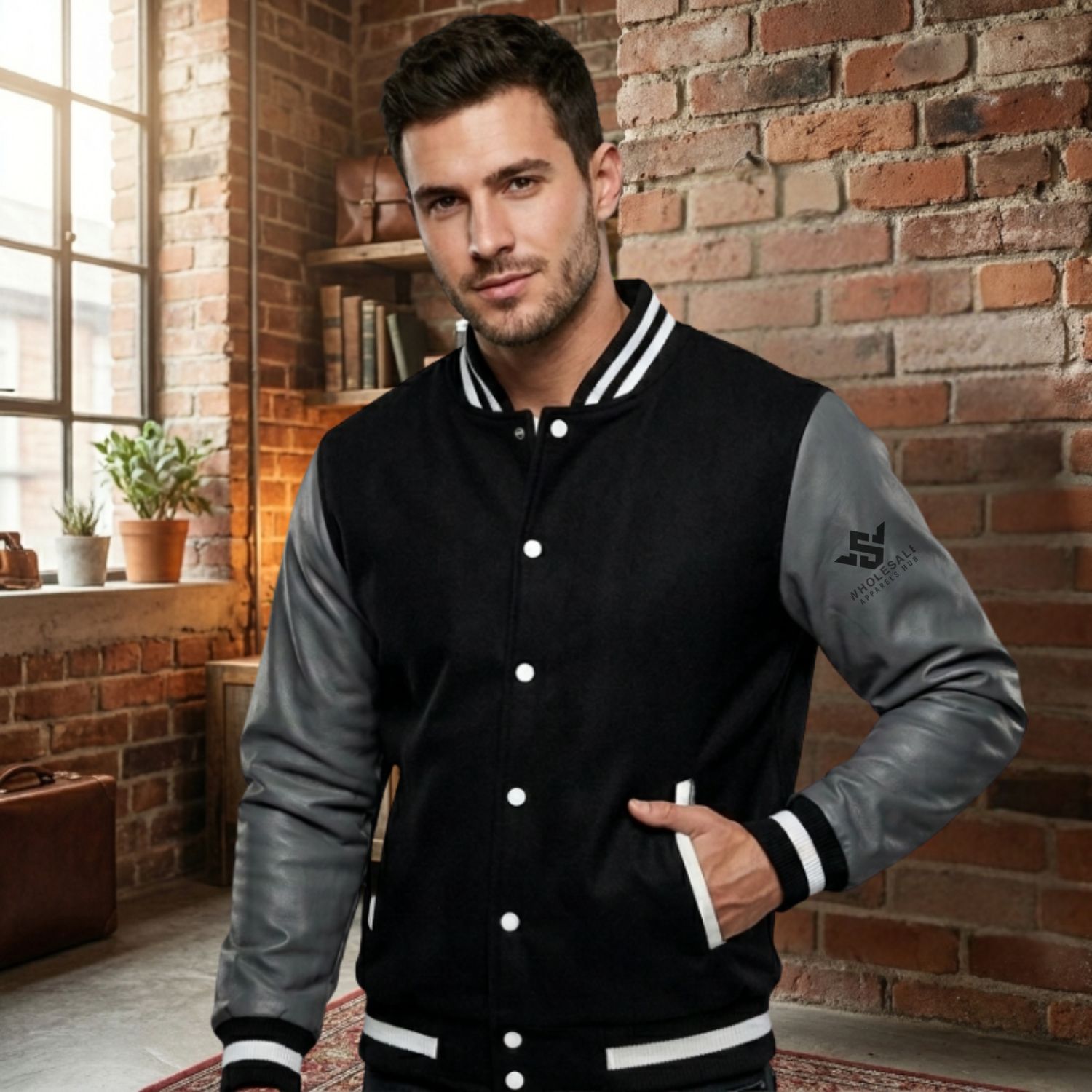 Varsity Jackets With Leather Sleeve Custom