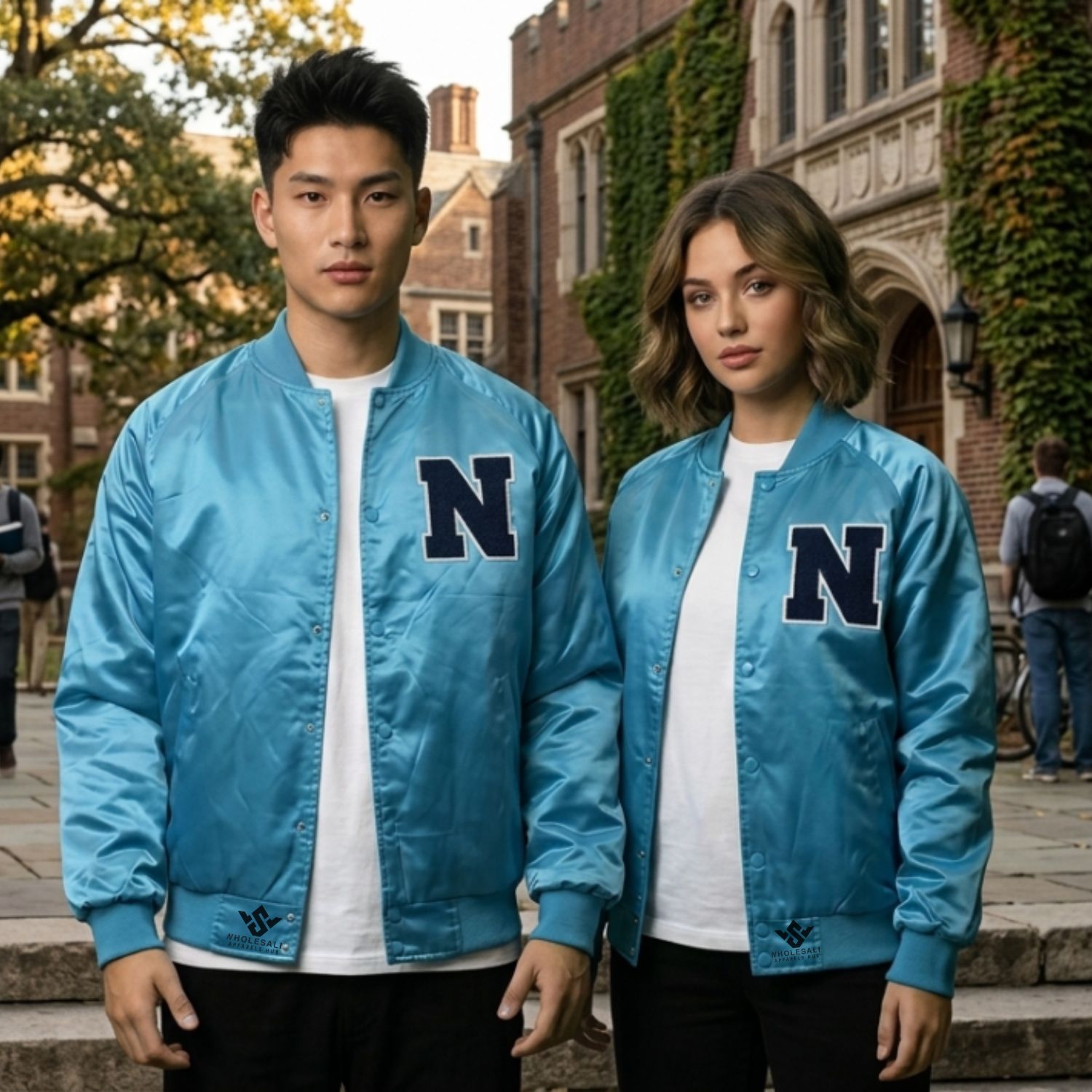 Trendy Varsity Jackets Satin Wholesale College