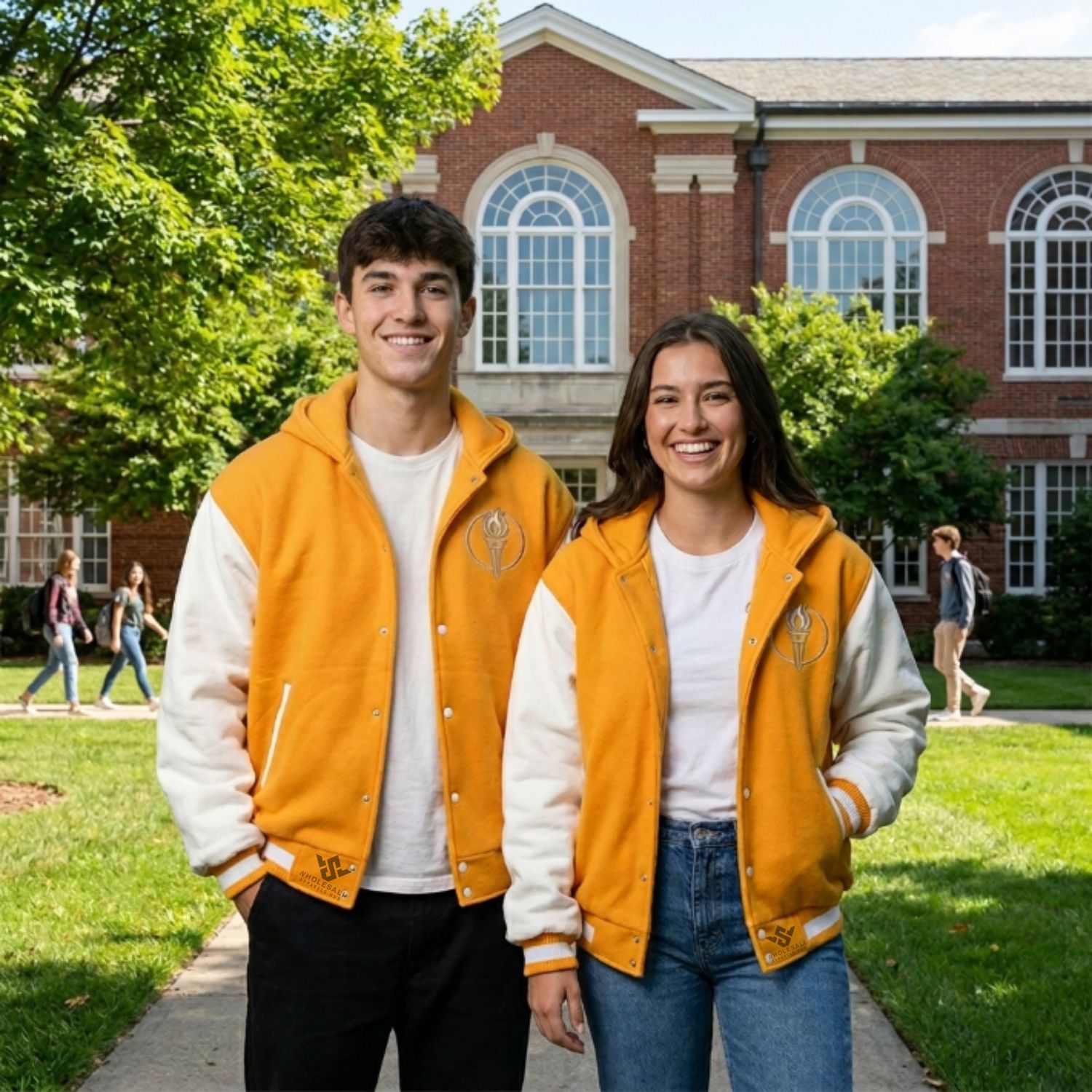 Custom Color Varsity Jackets For School Wholesale
