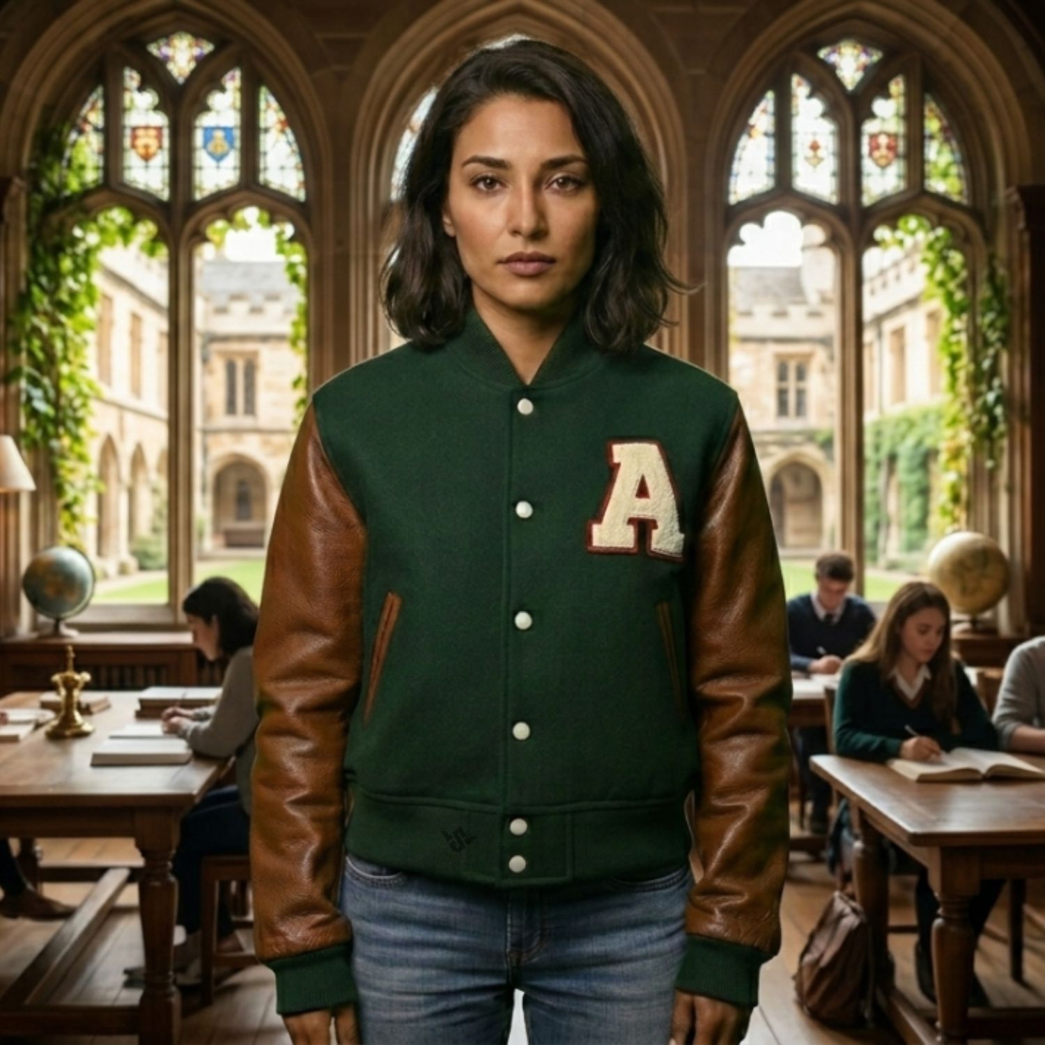 Cropped Varsity Jacket Premium
