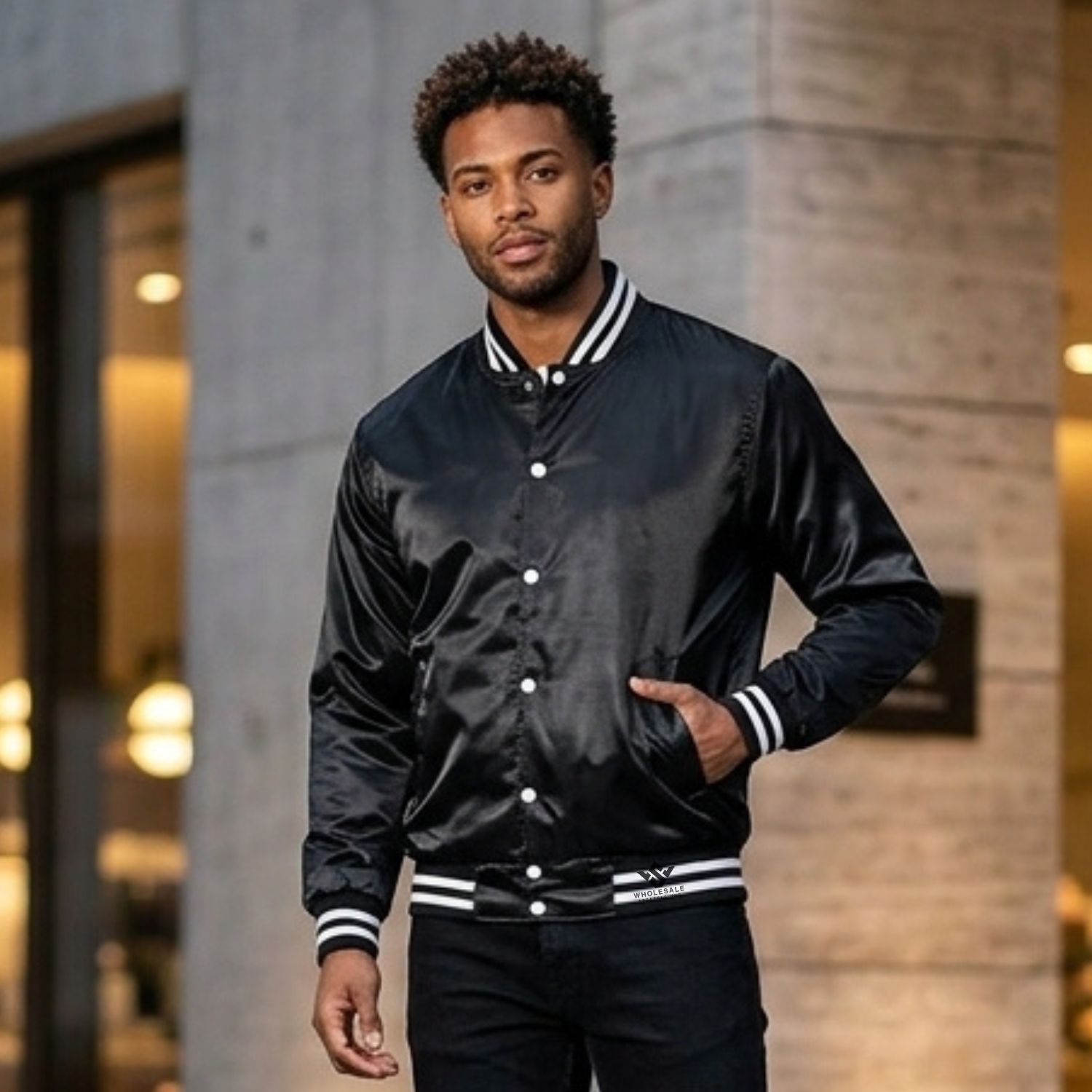 Satin Varsity Jacket Custom