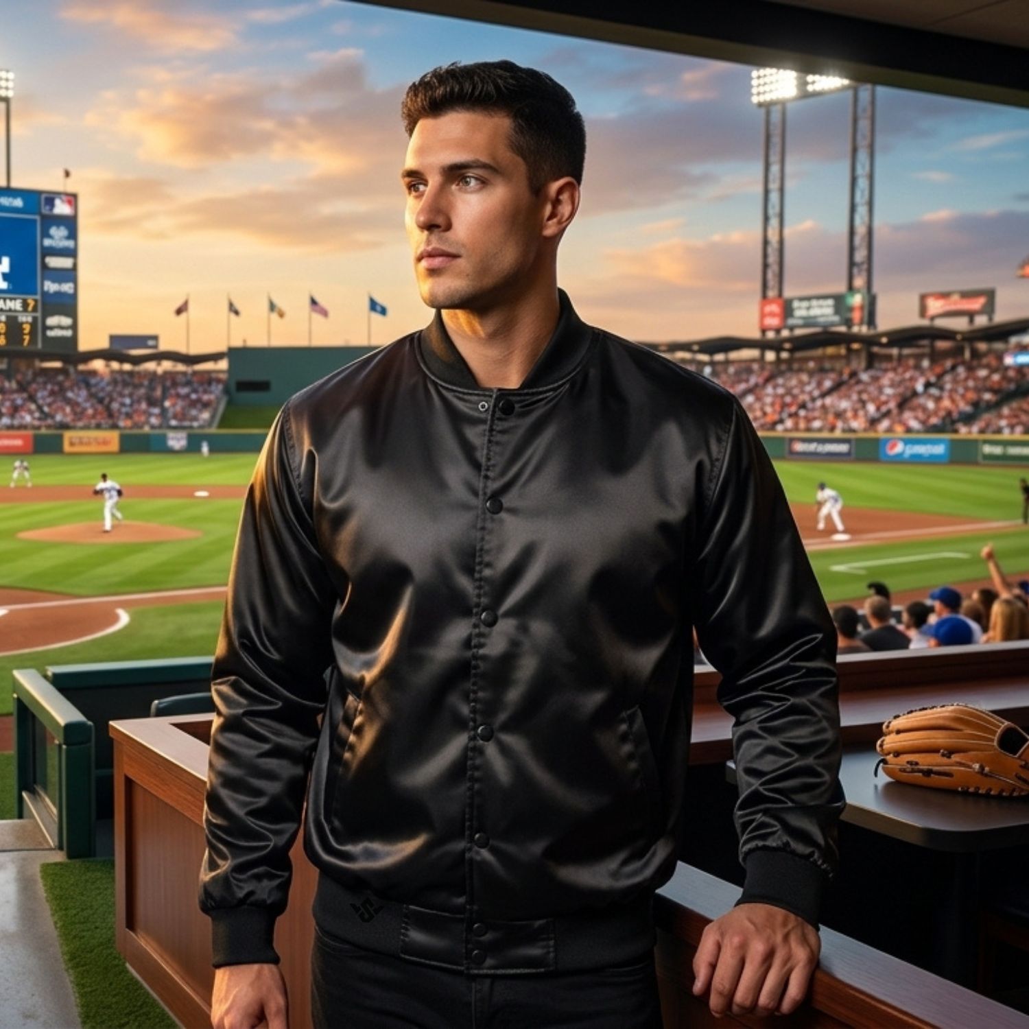 Satin Baseball Jackets With Customization