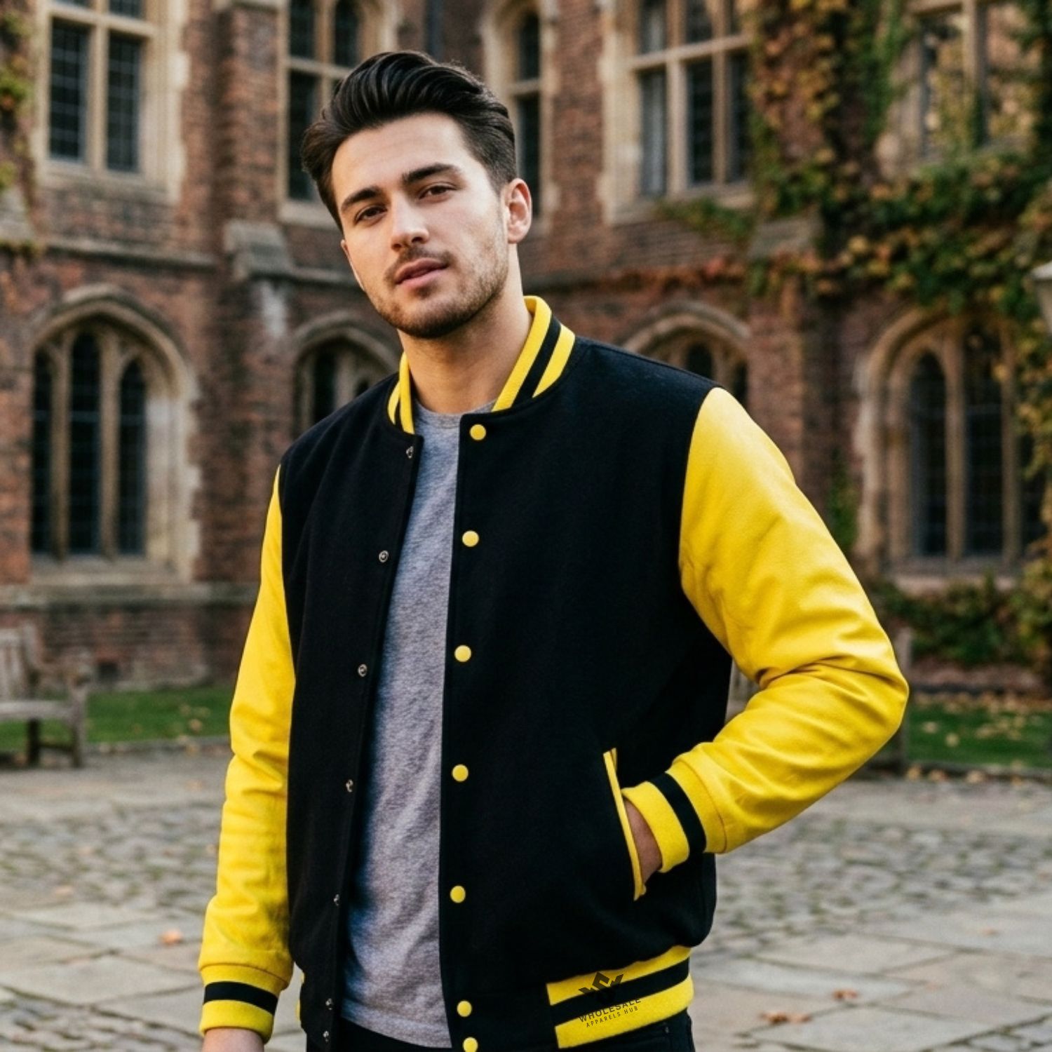 Genuine Leather Sleeves Varsity Jackets