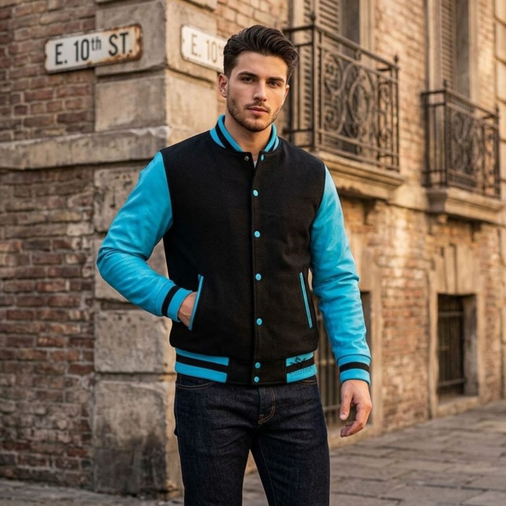 Wool And Leather Baseball Jackets Custom Made