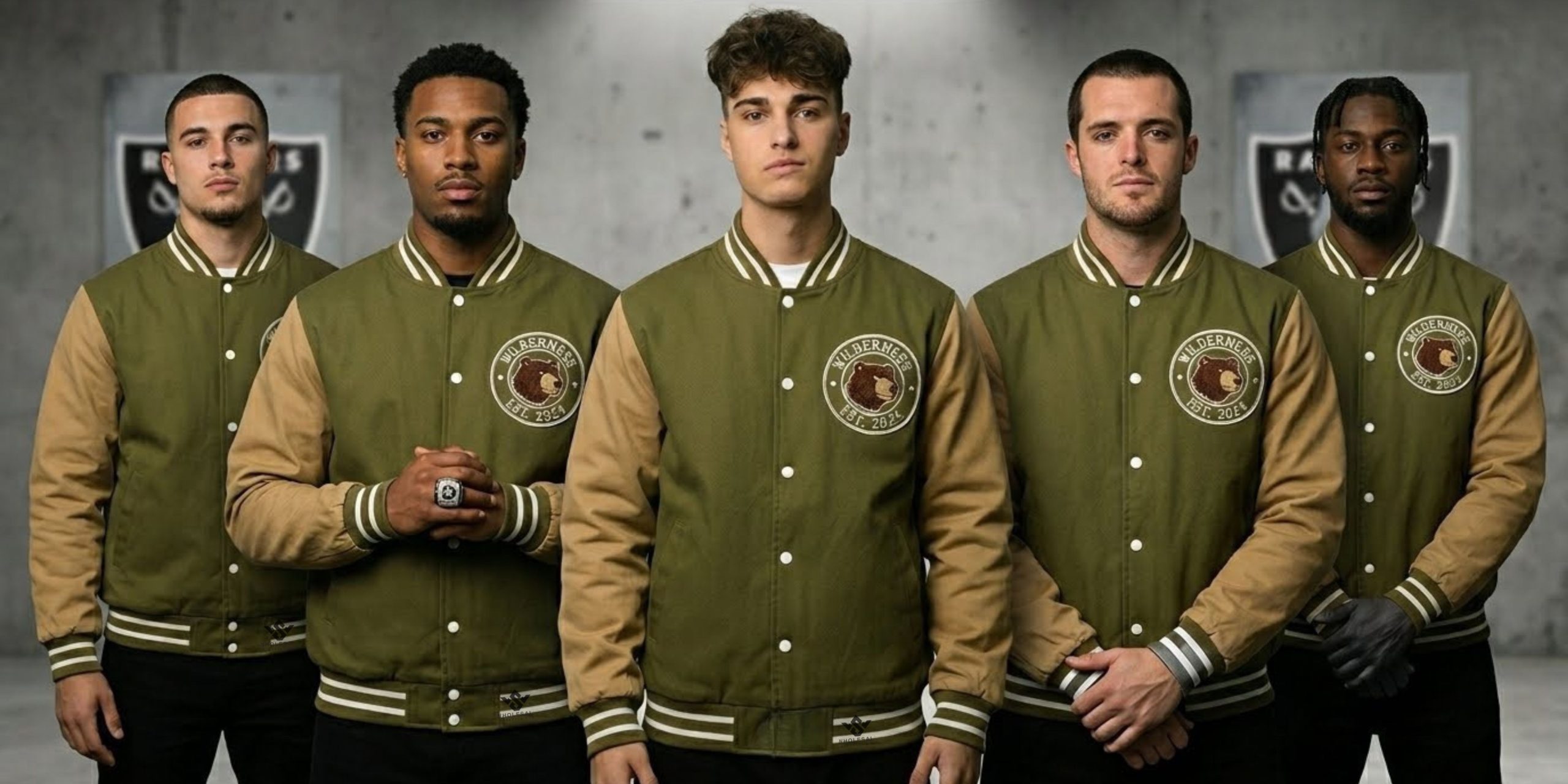 Raiders Letterman Jackets Custom Patches