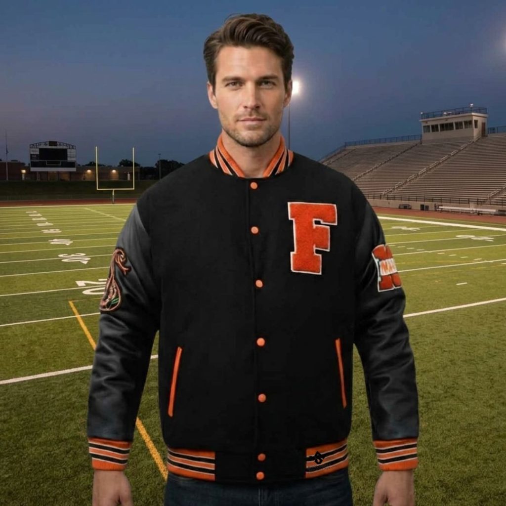 Football Team Embroidery Varsity Jackets