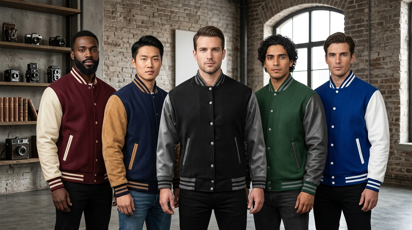 Varsity Jackets Wholesale Grey And Black