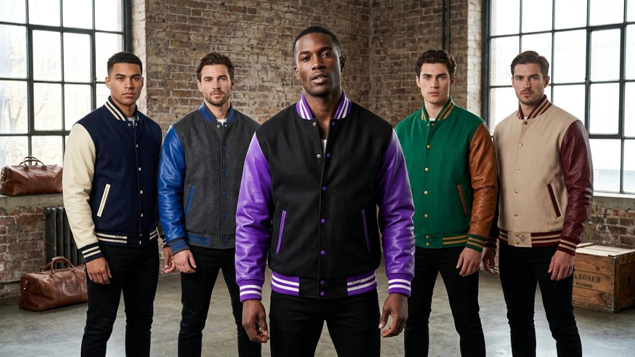 Baseball Jackets With Leather Sleeves