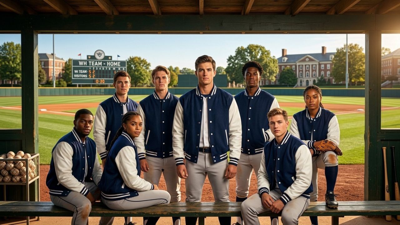 Blue And White Varsity Jackets For Teams