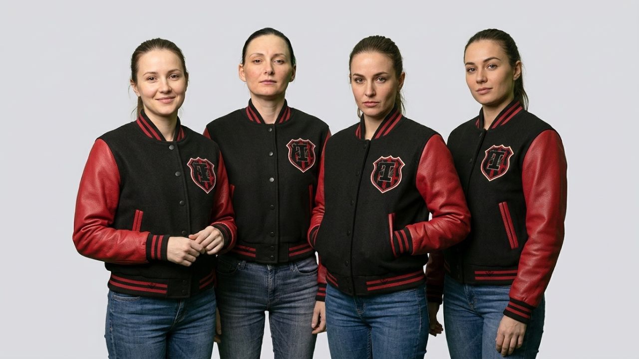 Cropped Jackets For Women Red And Black