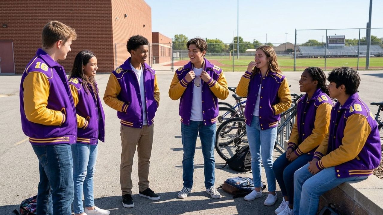 Custom Color Letterman Jackets For Schools
