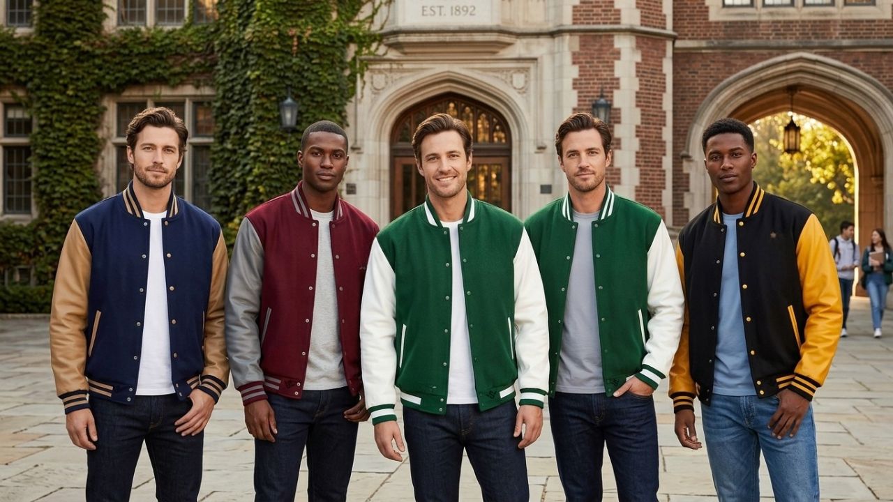 Varsity Jackets Wool And Leather Custom Made