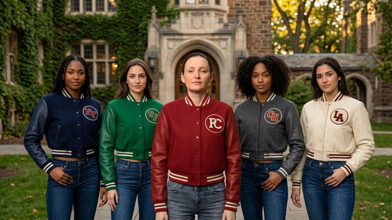 Custom Cropped Baseball Jackets For Women
