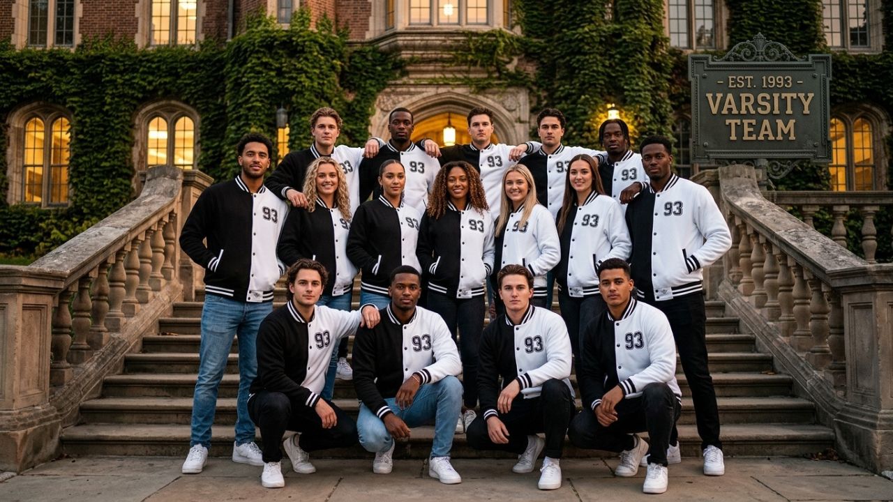 Custom Letterman jackets with team