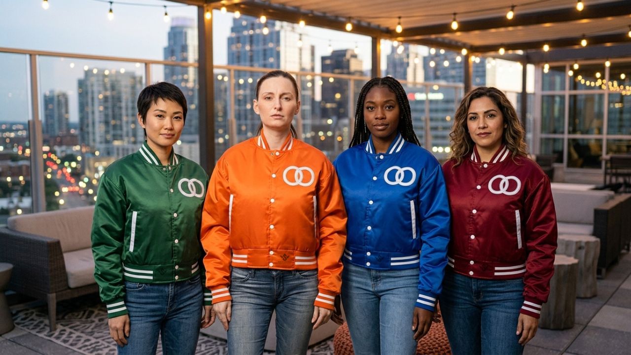 Satin Varsity Jackets Lightweight