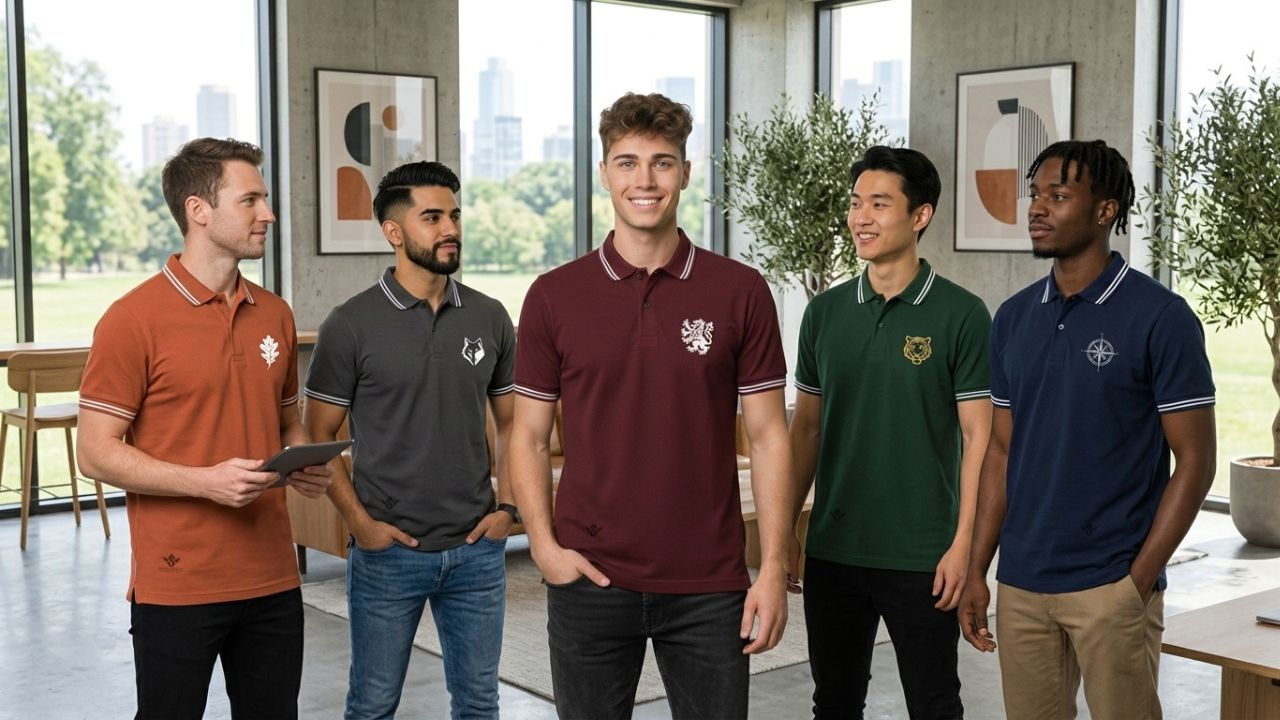 Custom Men Polo Shirts With Logo