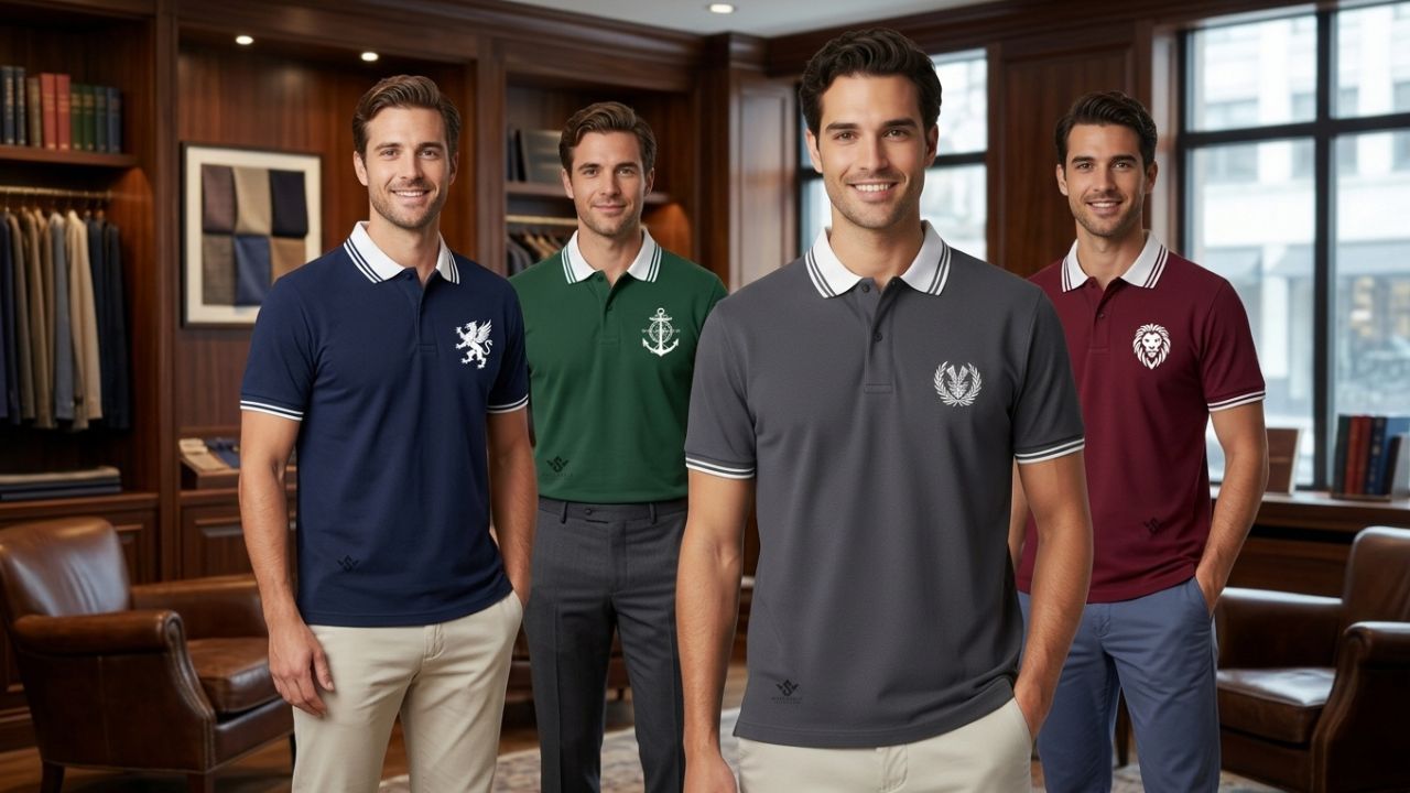 Polo Shirts With Logo Embroidered