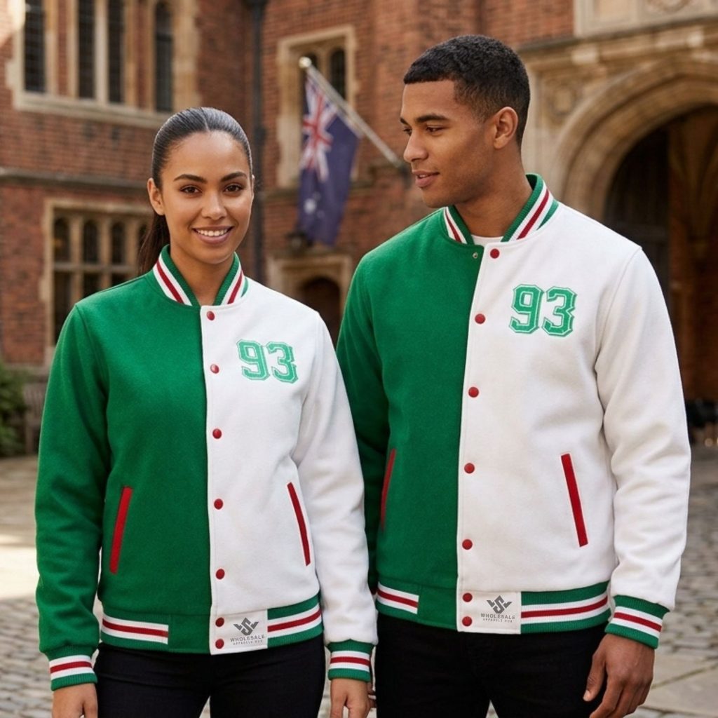 Two Tone Letterman Jackets For Sports Teams
