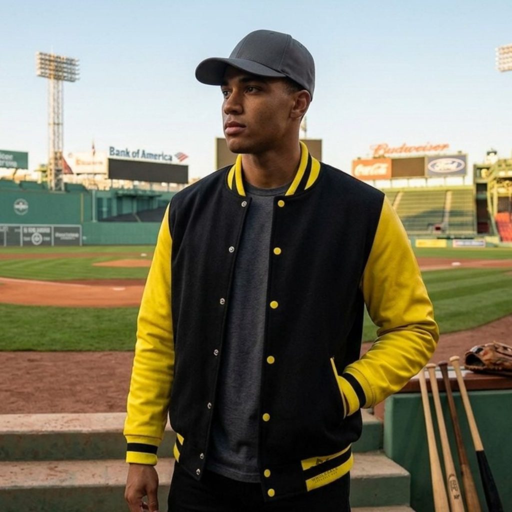 Baseball Jackets Genuine Leather Sleeves
