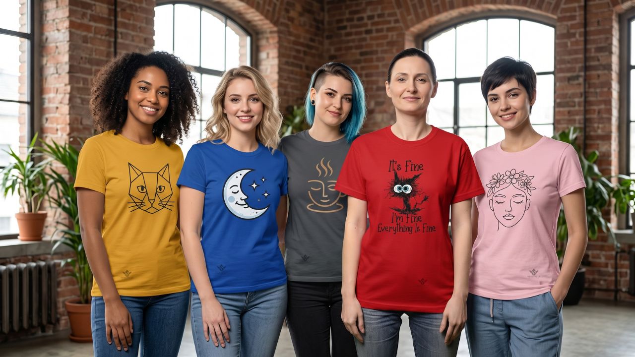 Bulk Tee Shirt Women for Custom