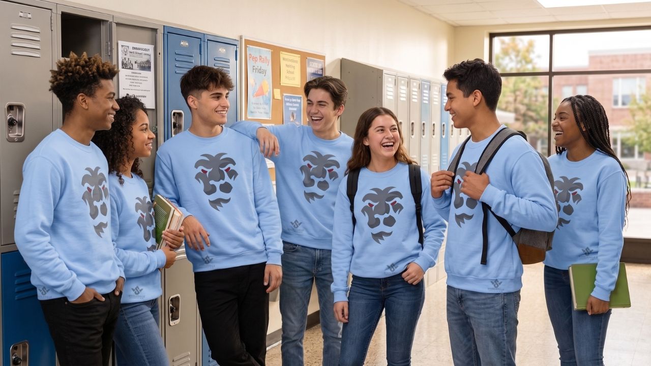 Custom Design Sweatshirts for Schools